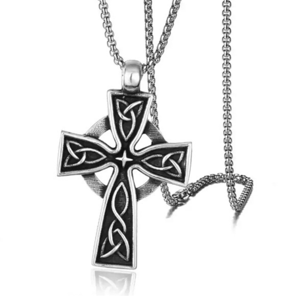 Celtic Cross Necklace for Men